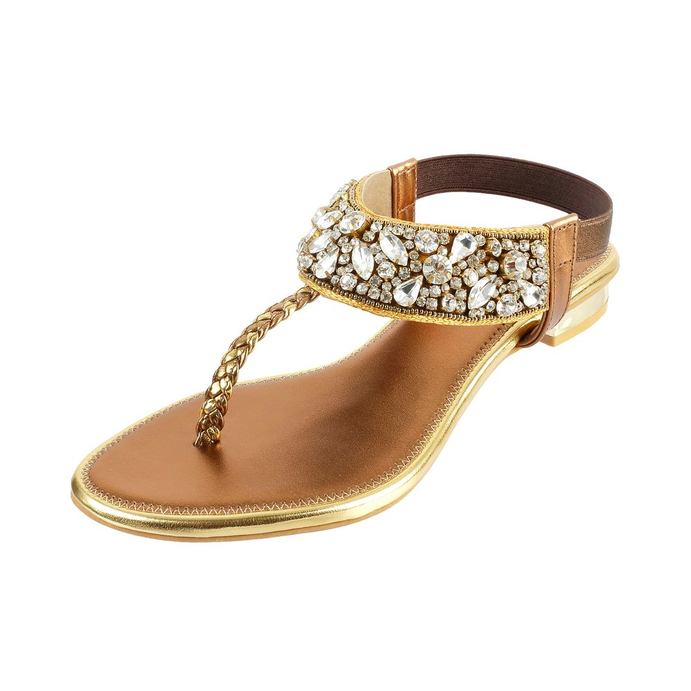 Antique best sale gold sandals